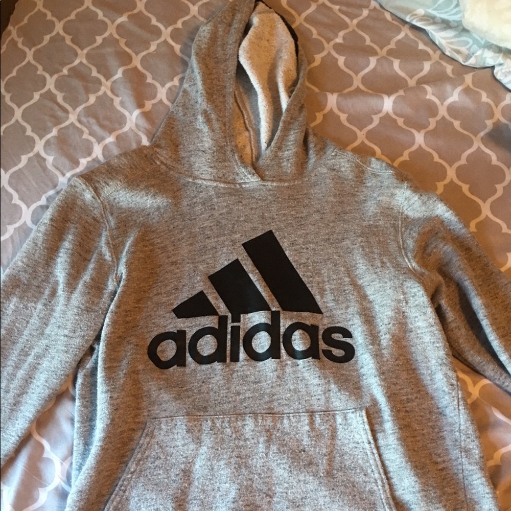 adidas gray pullover
